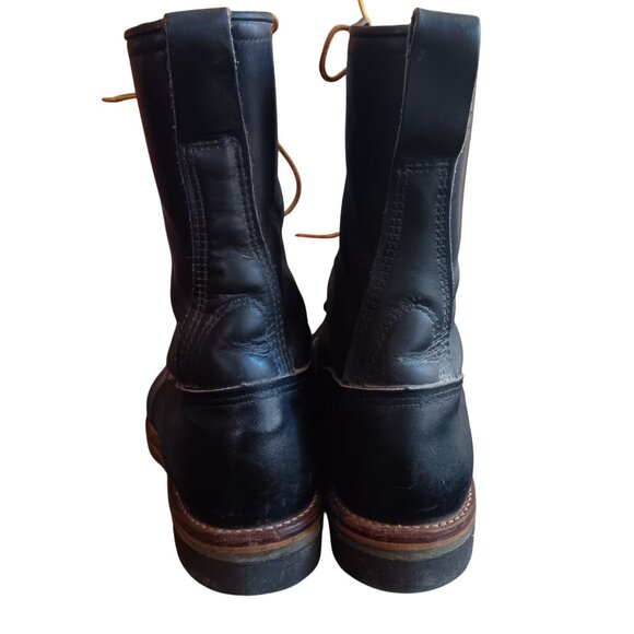 Vintage Red Wing 919 Green Sole 8.5 E Lineman Boots 12 6 code 1976 - Picture 5 of 15